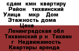 сдам 2кмн. квартиру › Район ­ тихвинский › Улица ­ 2мкр › Дом ­ 20 › Этажность дома ­ 5 › Цена ­ 13 000 - Ленинградская обл., Тихвинский р-н, Тихвин г. Недвижимость » Квартиры аренда   . Ленинградская обл.